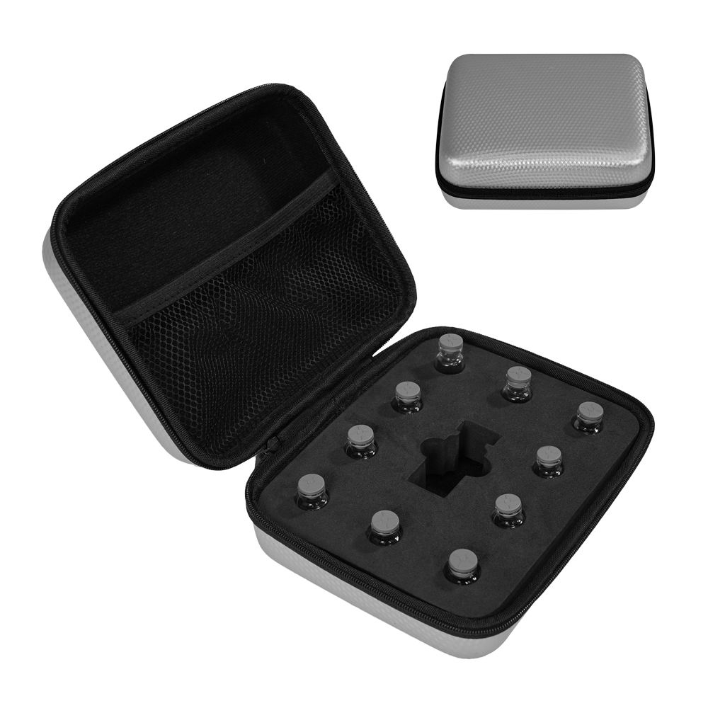 10Slots 3ml Silver Peptide Case