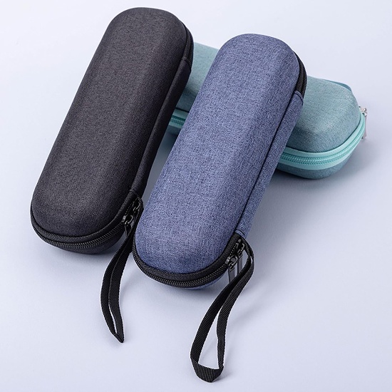 Mini Black Waterproof Insulin Pen Travel Case 20*7*5cm With 2 Reusable Insulin Ice Pack
